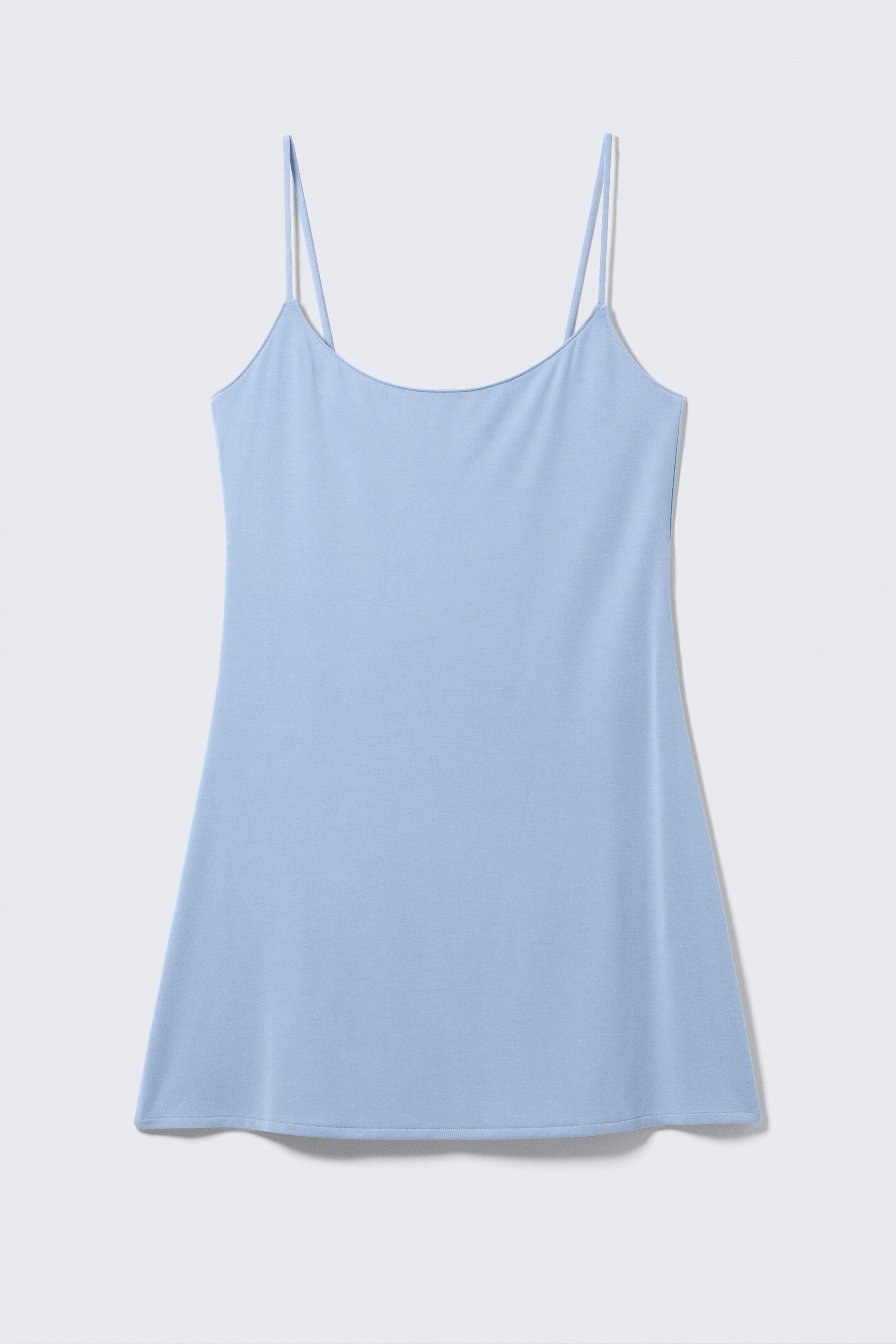 Vezi imaginea mai mare: Strappy Mini Slip Dress - Light Blue - FEMEI | H&M RO 5