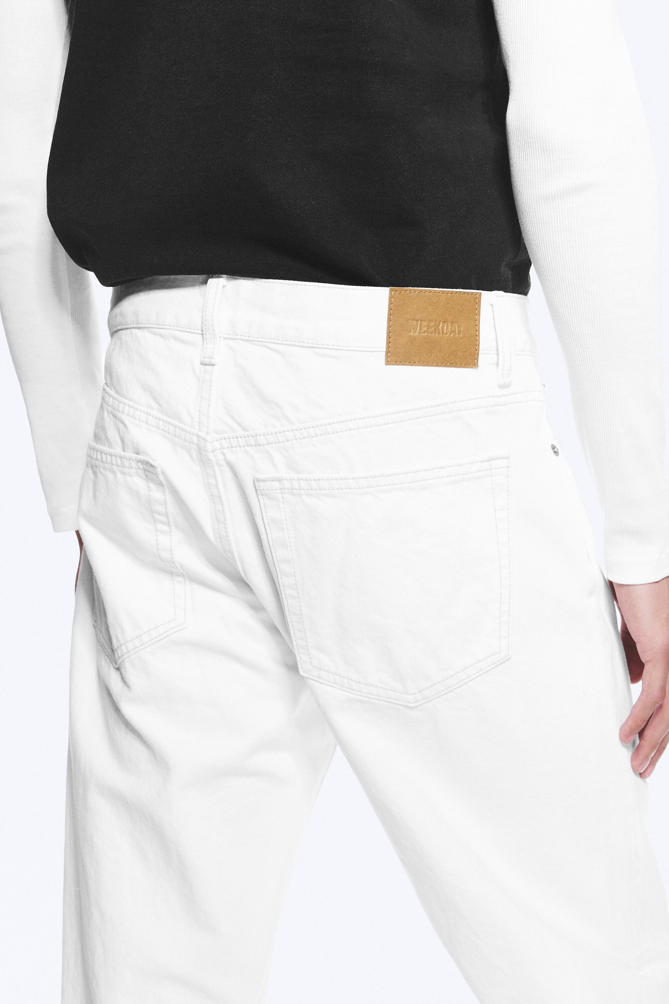 Dirty White - White - Meteor Low Rise Relaxed Straight Leg Jeans - 4