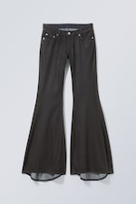 Black Coated - Eta Flare Jeans - 0
