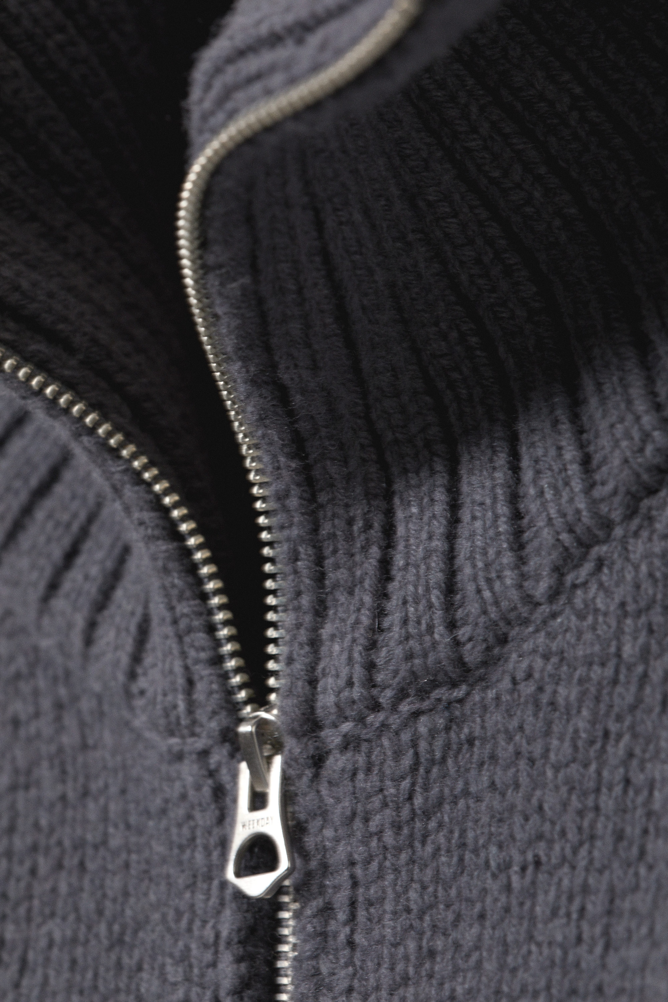 Dark Grey - Fitted Turtleneck Wool Sweater - 6