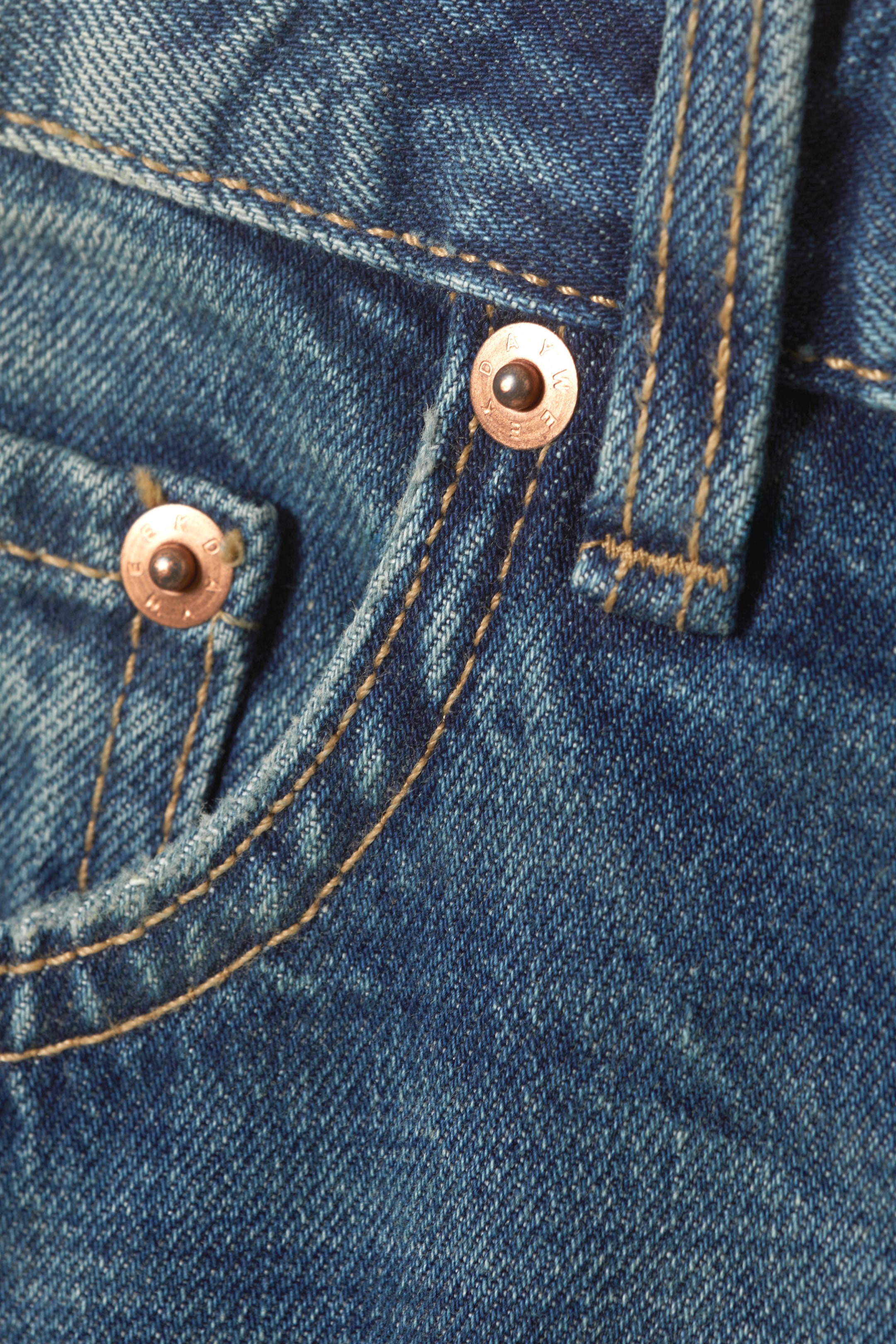 Gasoline Blue - Mittelblau - Sphere Low Waist Loose Straight Jeans - 1