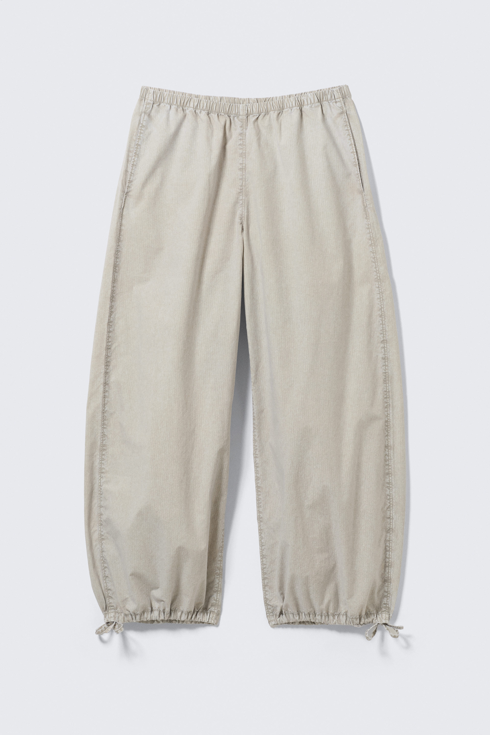 Light Dusty Mole - Low Rise Pull-on Ripstop Trousers - 1