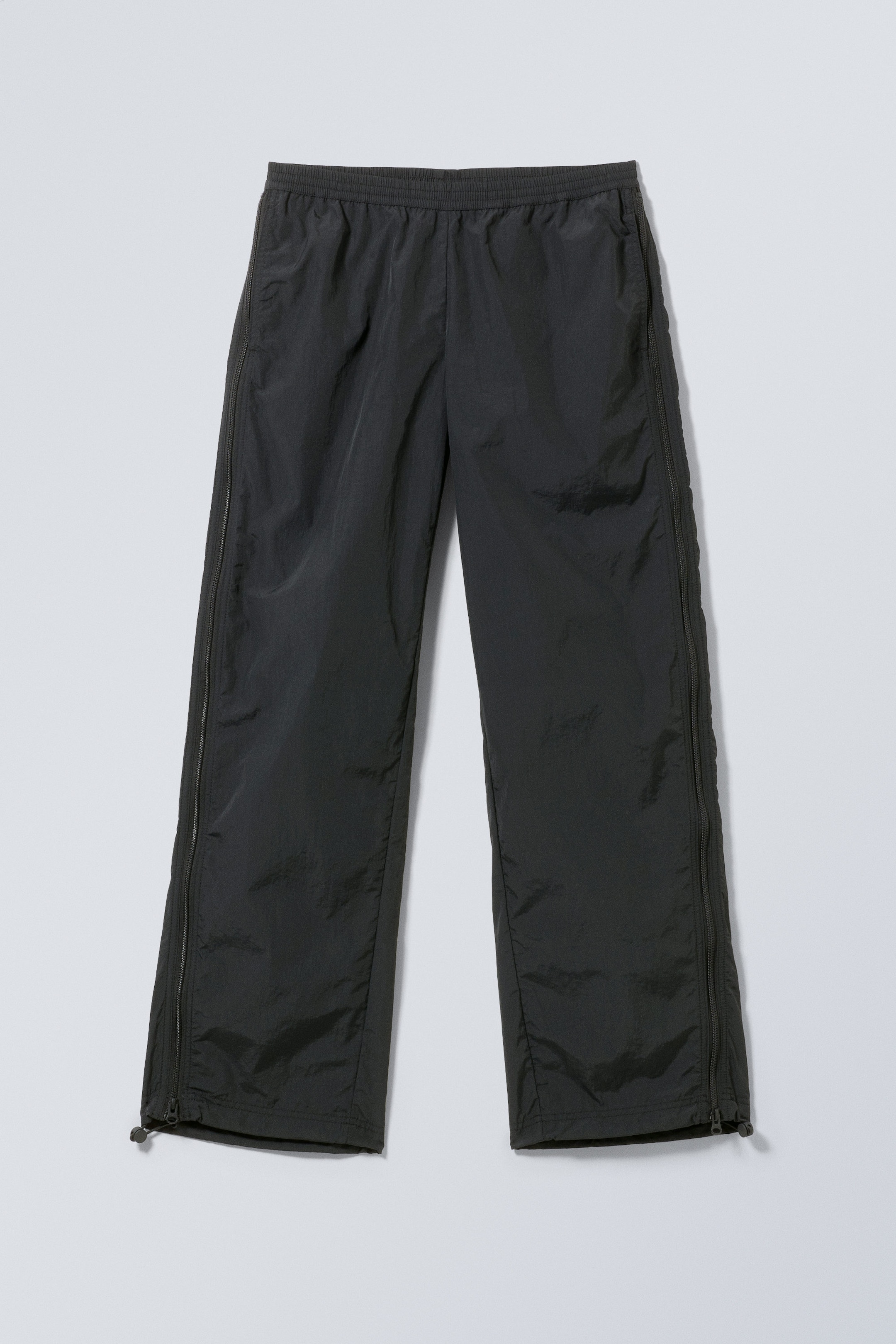 Black - Simona Side Zip Track Trousers - 1
