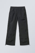 Black - Simona Side Zip Track Trousers - 1