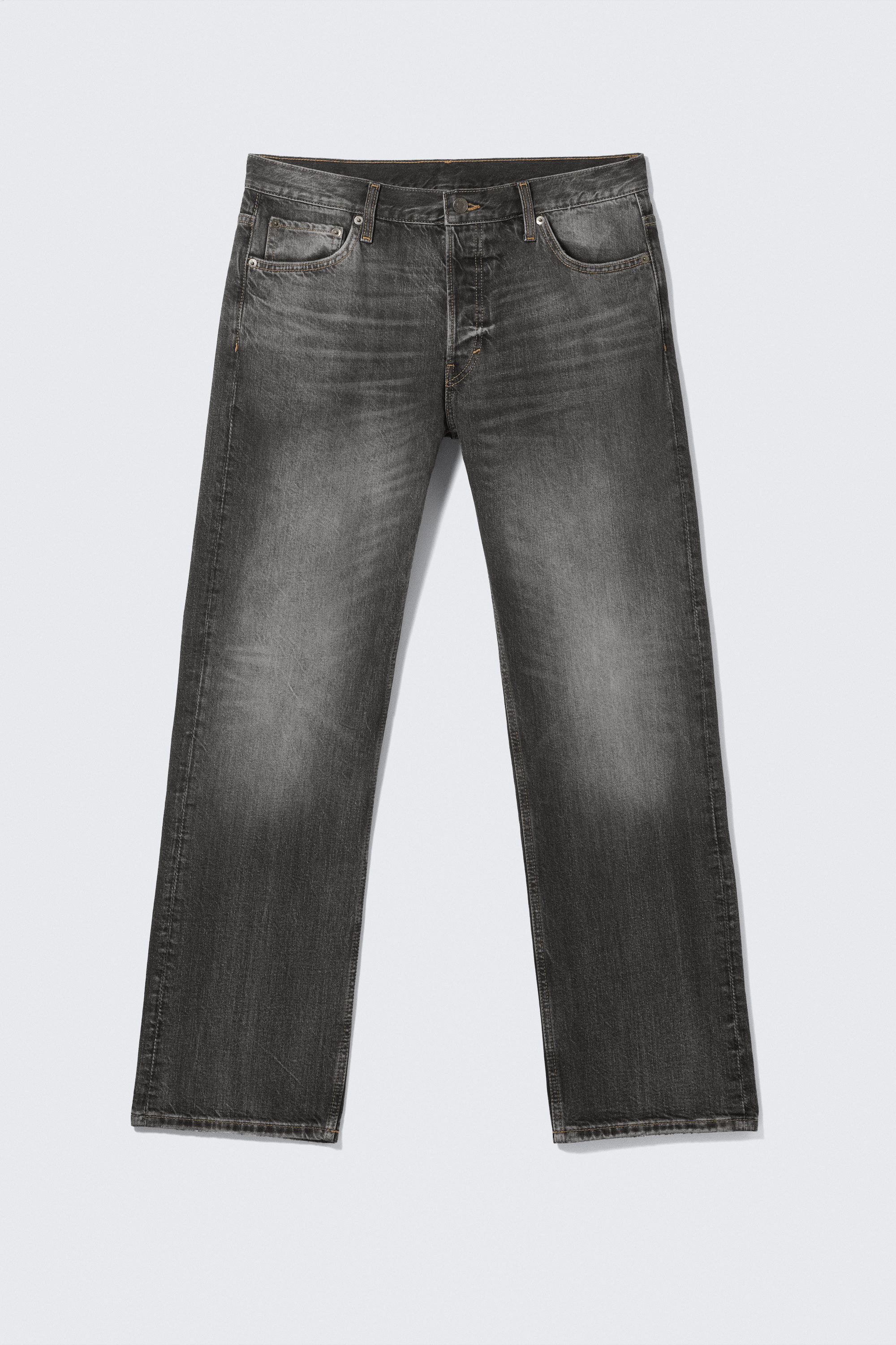 Dusky Black - Black - Meteor Low Rise Relaxed Straight Leg Jeans - 6