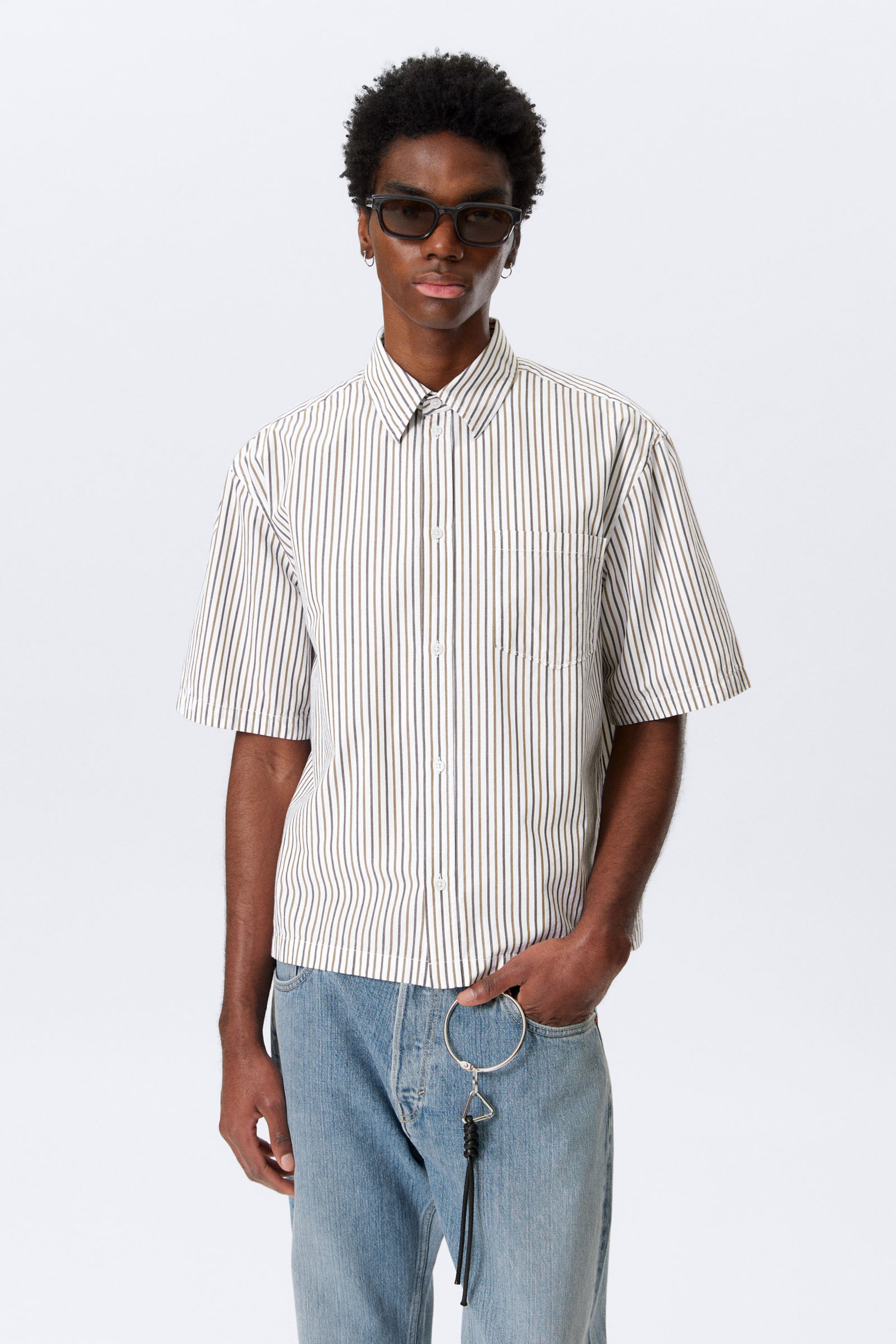 #665843 - Relaxed Fit Short-Sleeved Cotton Shirt - 1