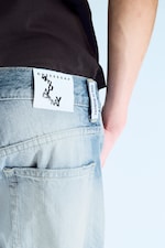 Whiped blue - Looser jeans met normale taille en wijde pijpen - 3