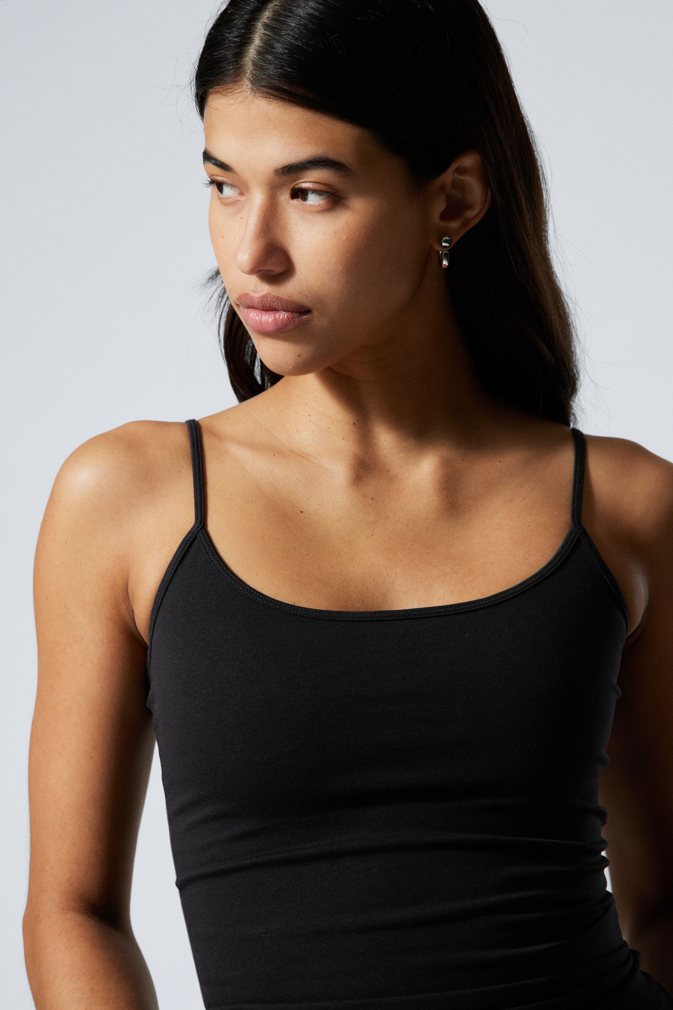 #272627 - Fitted Strappy Scoop Neck Singlet - 2