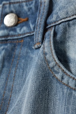 Kite Blå - Mellan/Ljusblå - Messy Low Rise Regular Straight Jeans - 5