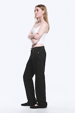 Tuned Black - Black - Arrow Low Rise Regular Straight Leg Jeans - 2
