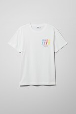White - Relaxed Printed T-Shirt - 0
