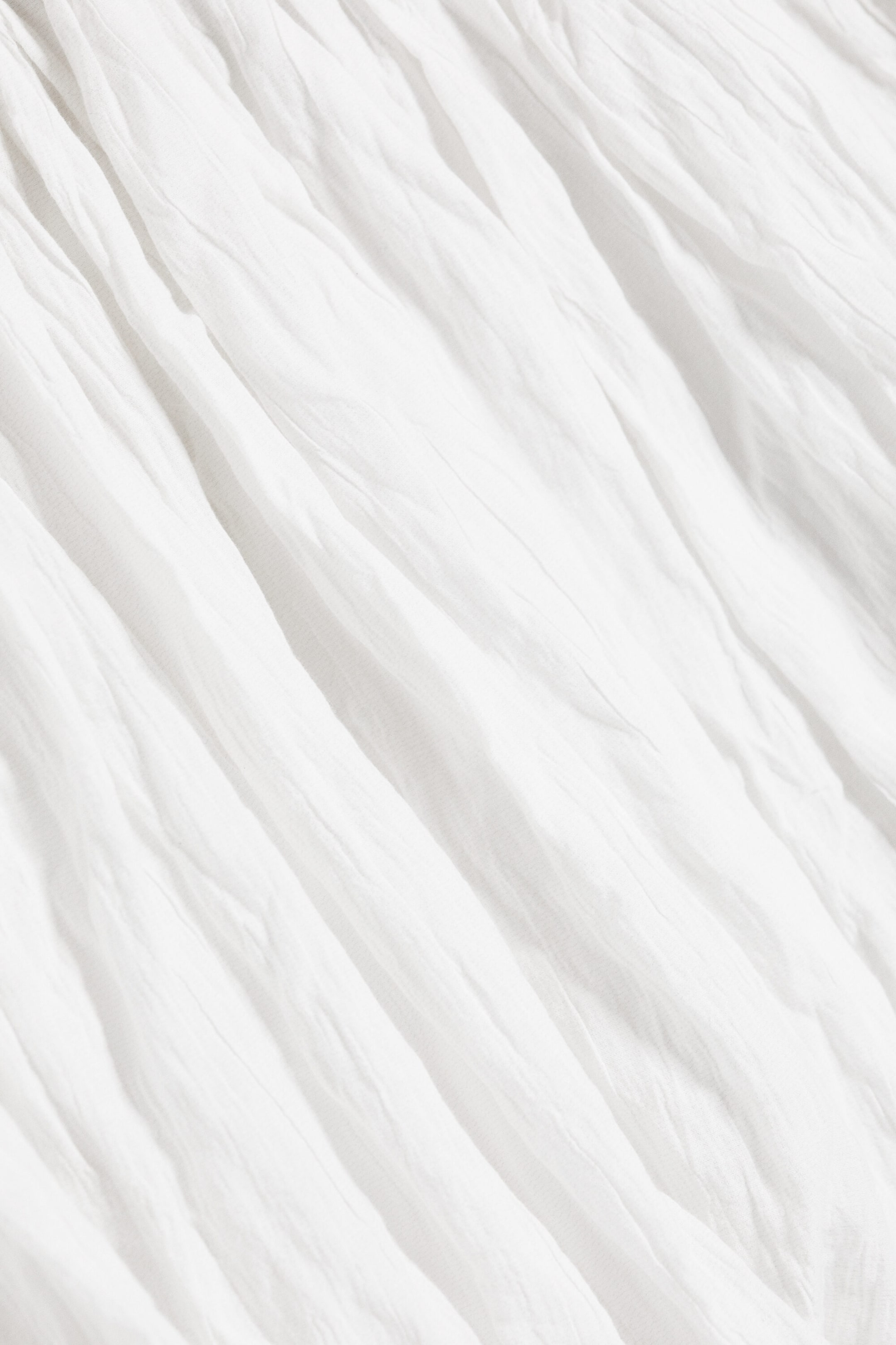 White - Crinkled Balloon skirt - 5