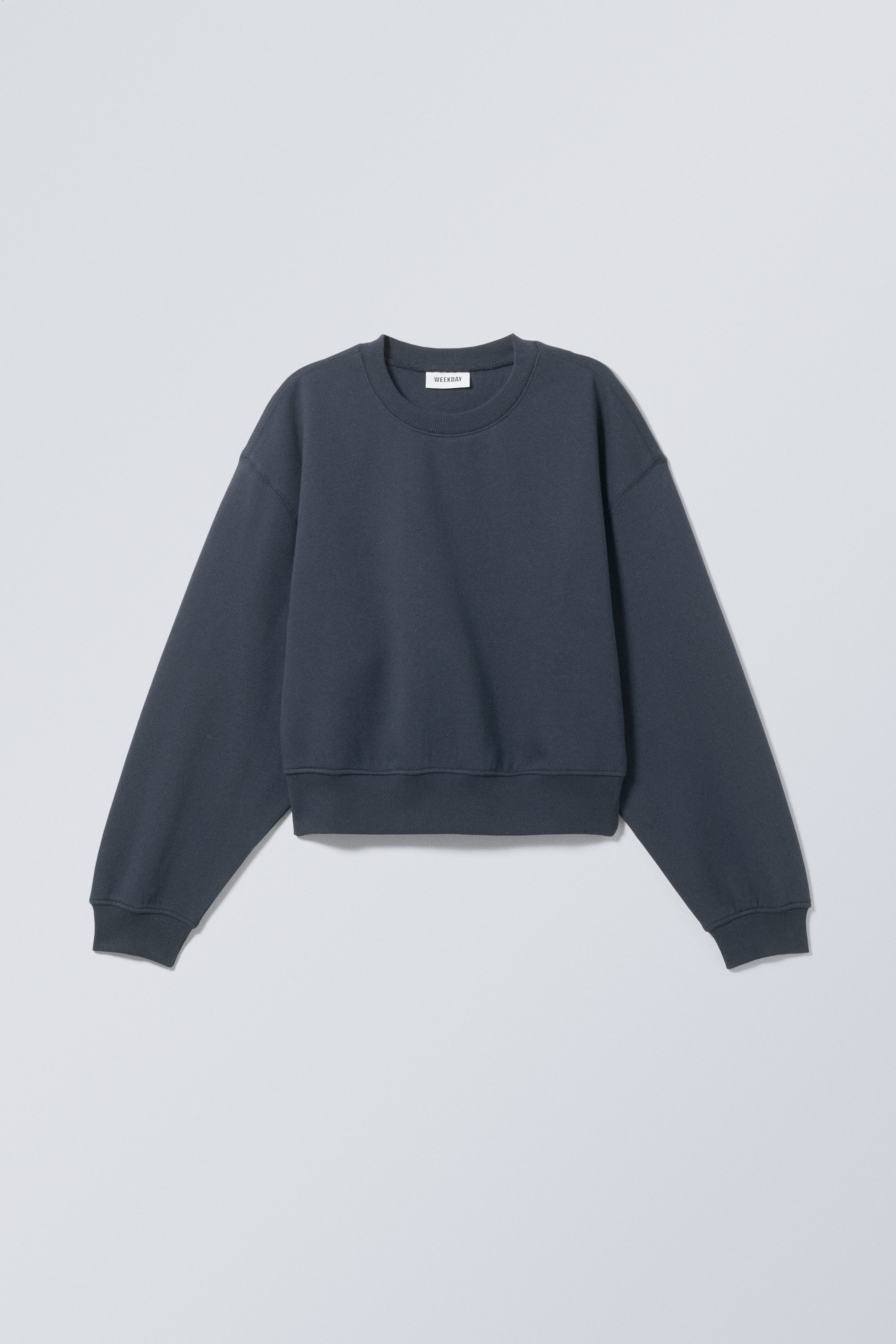 Midnight Blue - Crop Volume Sweatshirt - 0