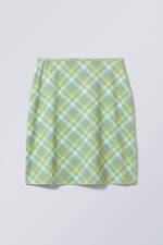 Groen geruit - Fine geruite rok - 0