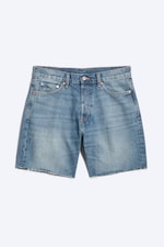 Radio Blue - Medium Blue - Space Relaxed Mid-thigh Denim Shorts - 4