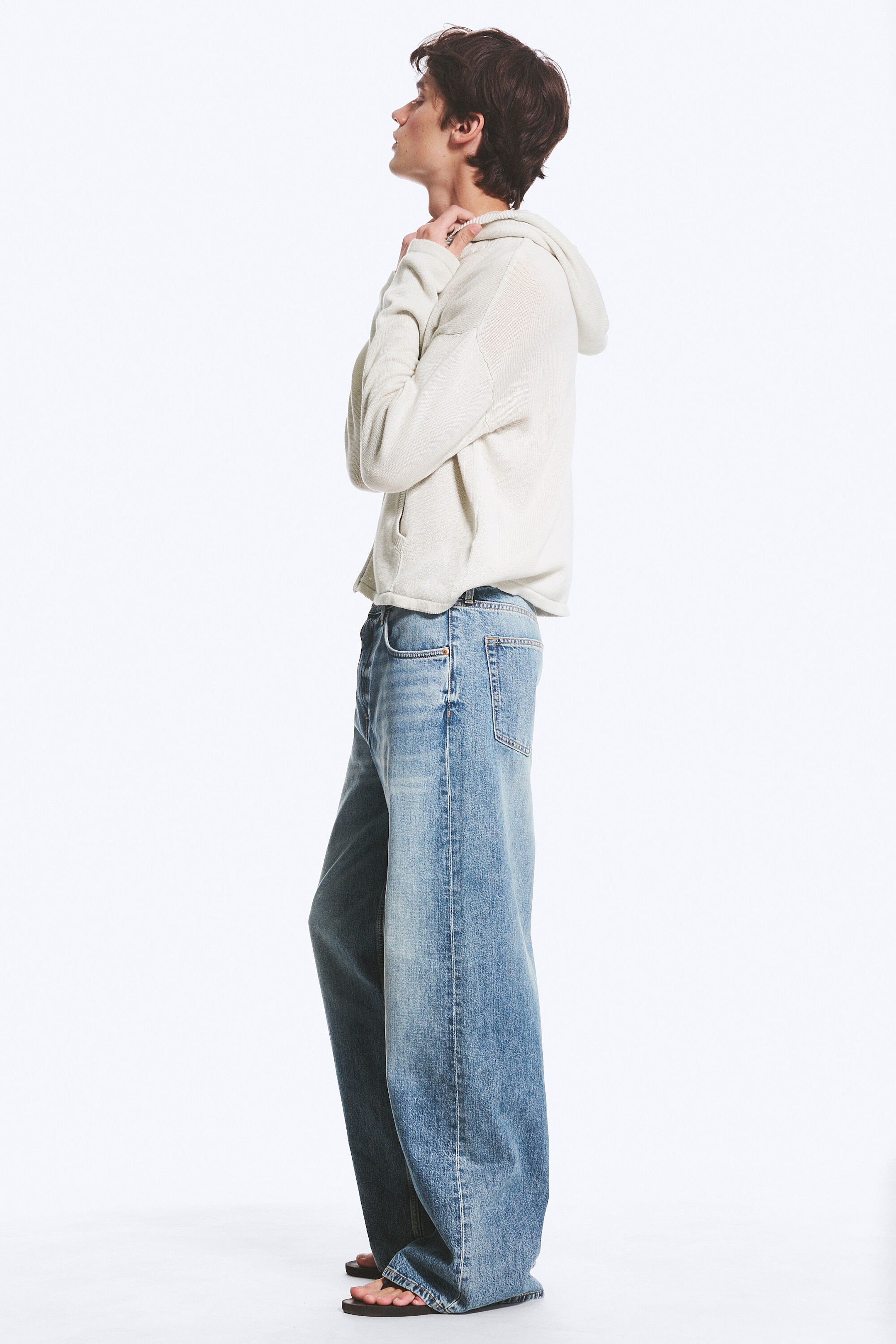 Blue Horses - Mellanblå - Solar Loose Wide Unisex Jeans - 2