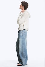 Blue Horses - Mittelblau - Solar Loose Wide Leg Unisex Jeans - 2