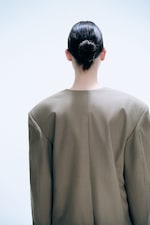 Dark Beige - Relaxed Linen Blend Blazer - 4