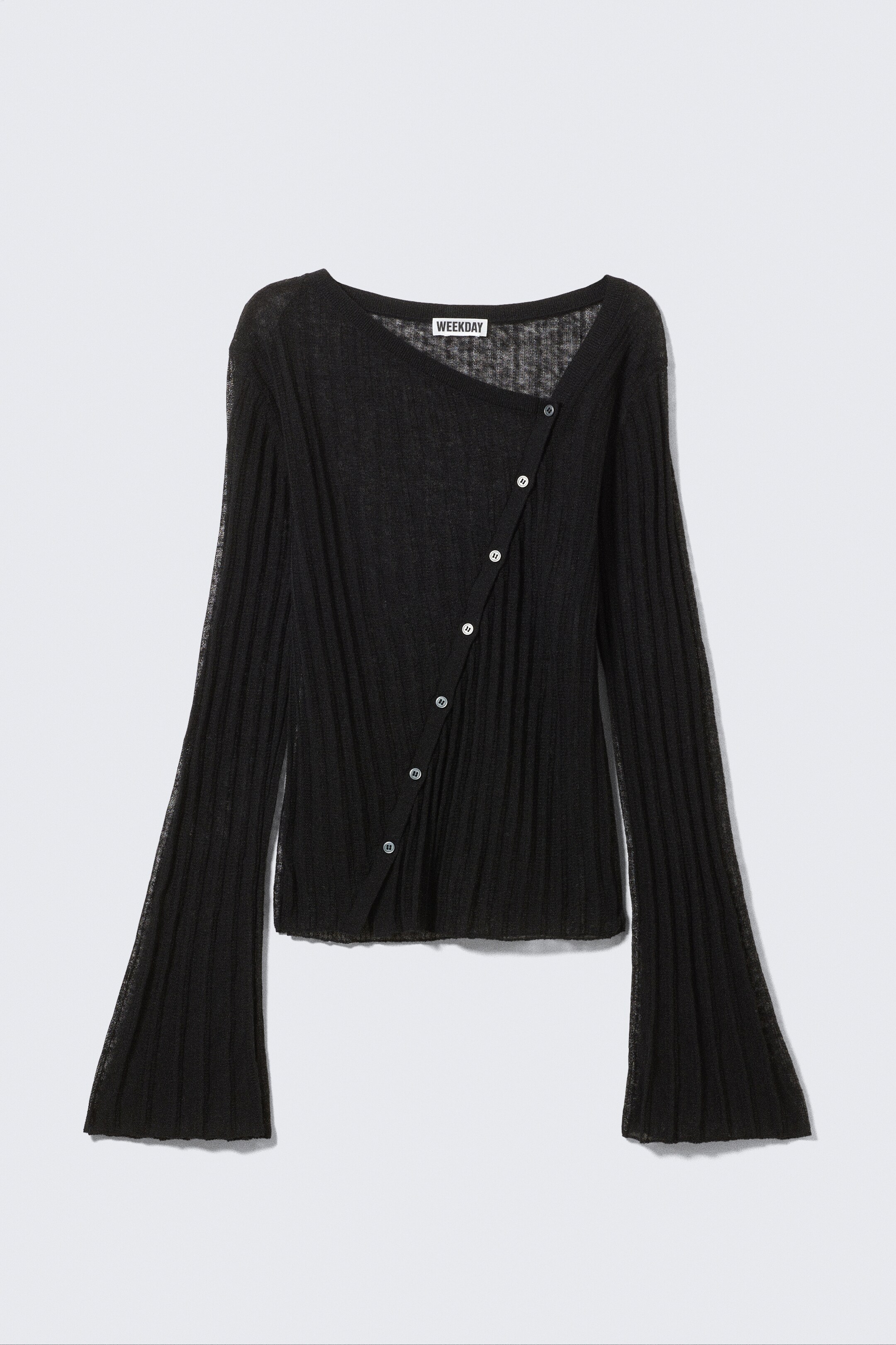 Grotere afbeelding bekijken: Asymmetrisch vest van een linnenmix - Zwart - DAMES | H&M NL 5