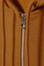 Brown - Standard Midweight Zip Hoodie - 1
