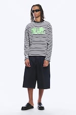 Svart & Vitrandig - Dreams - Långärmad Grafisk T-shirt - 2