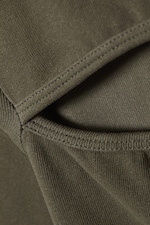 Taupe - Langarmtop Evie mit Cut-out - 1