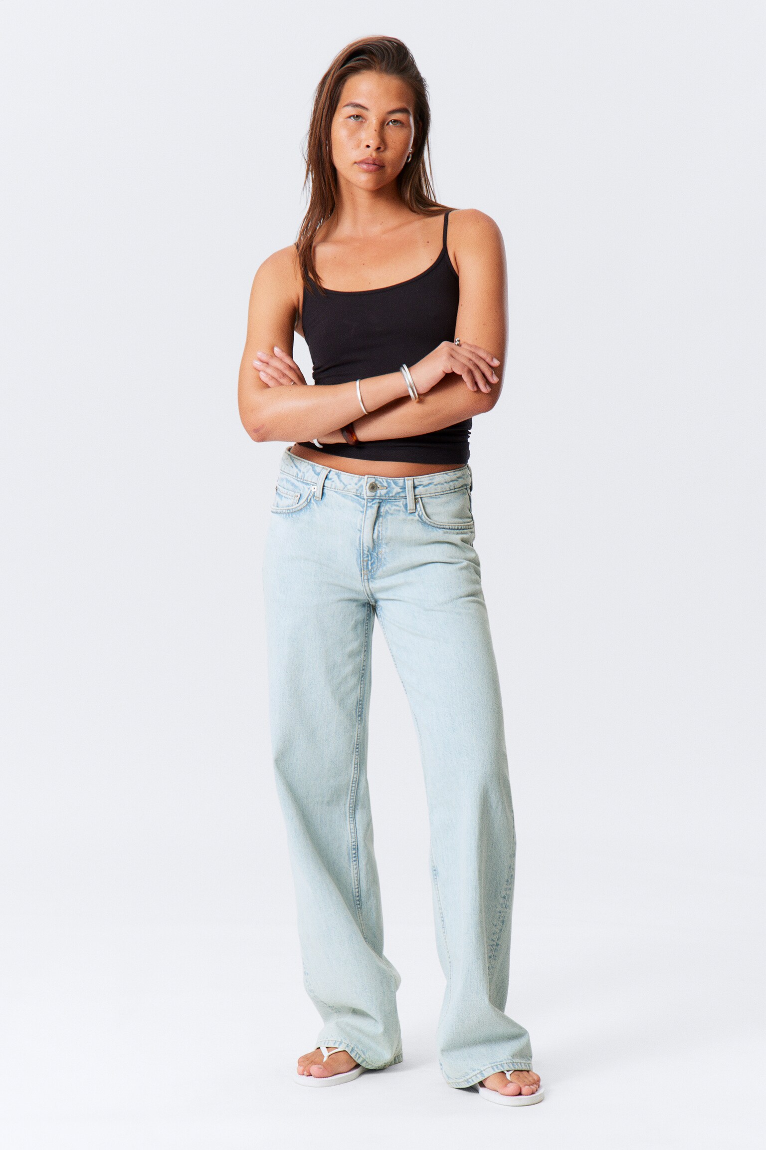 Ample Low Rise Loose Wide Leg Jeans - Snow Blue - Light Blue/Risso Black - Black/Baltic Blue - Dark Blue/Gasoline Blue - Medium Blue/Ink Black - Black/Blue Stream - Medium Blue/Blue One - Medium Blue/Mine Grey - Dark Grey/Deep Sea Blue - Dark Blue/Ice Blue - Light Blue/Lip Blue - Light Blue/Lake Blue - Dark Blue/Cyan Dust - Medium Blue/Mine Blue - Medium Blue - 1