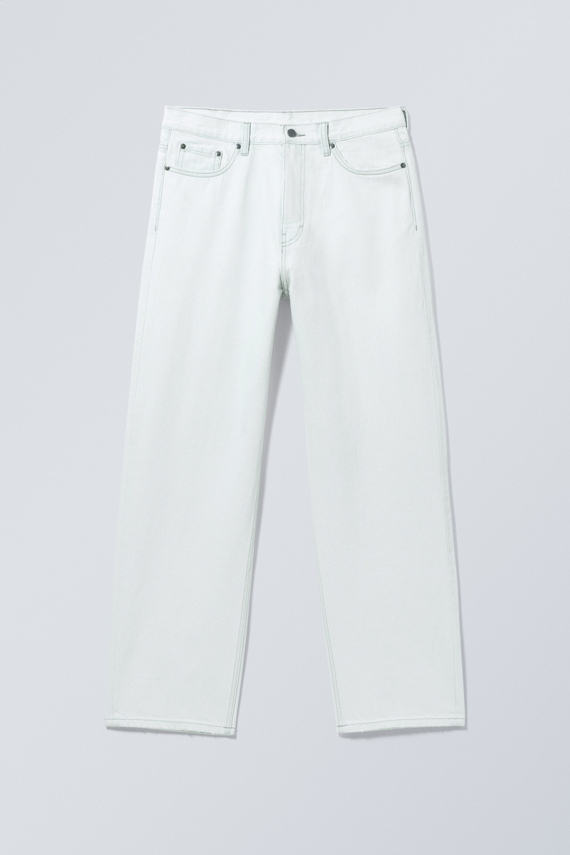 Ice Blue – Lichtblauw - Galaxy Mid Rise Loose Straight Jeans - 1