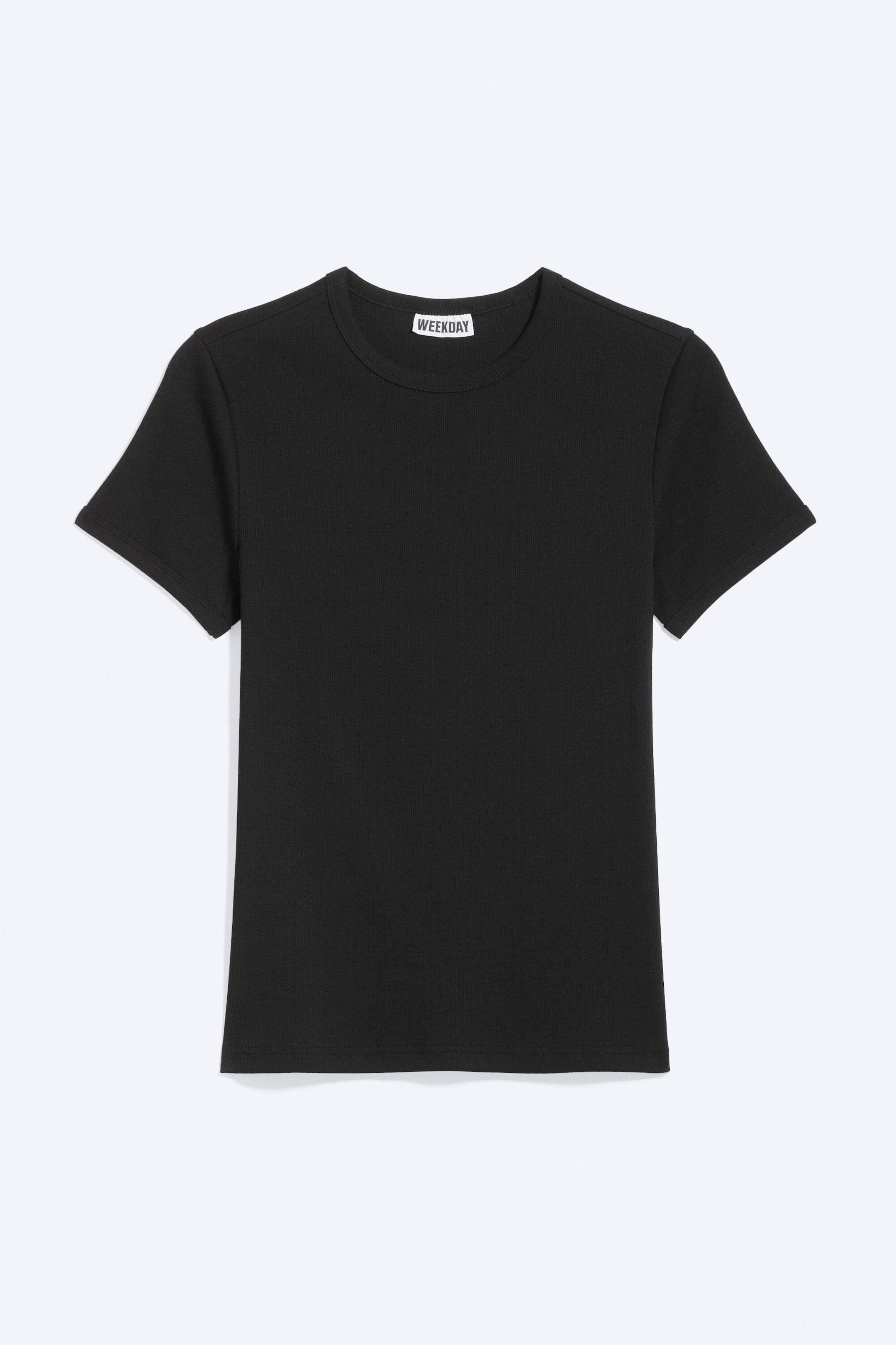 Black - Ribbed classic T-shirt - 3