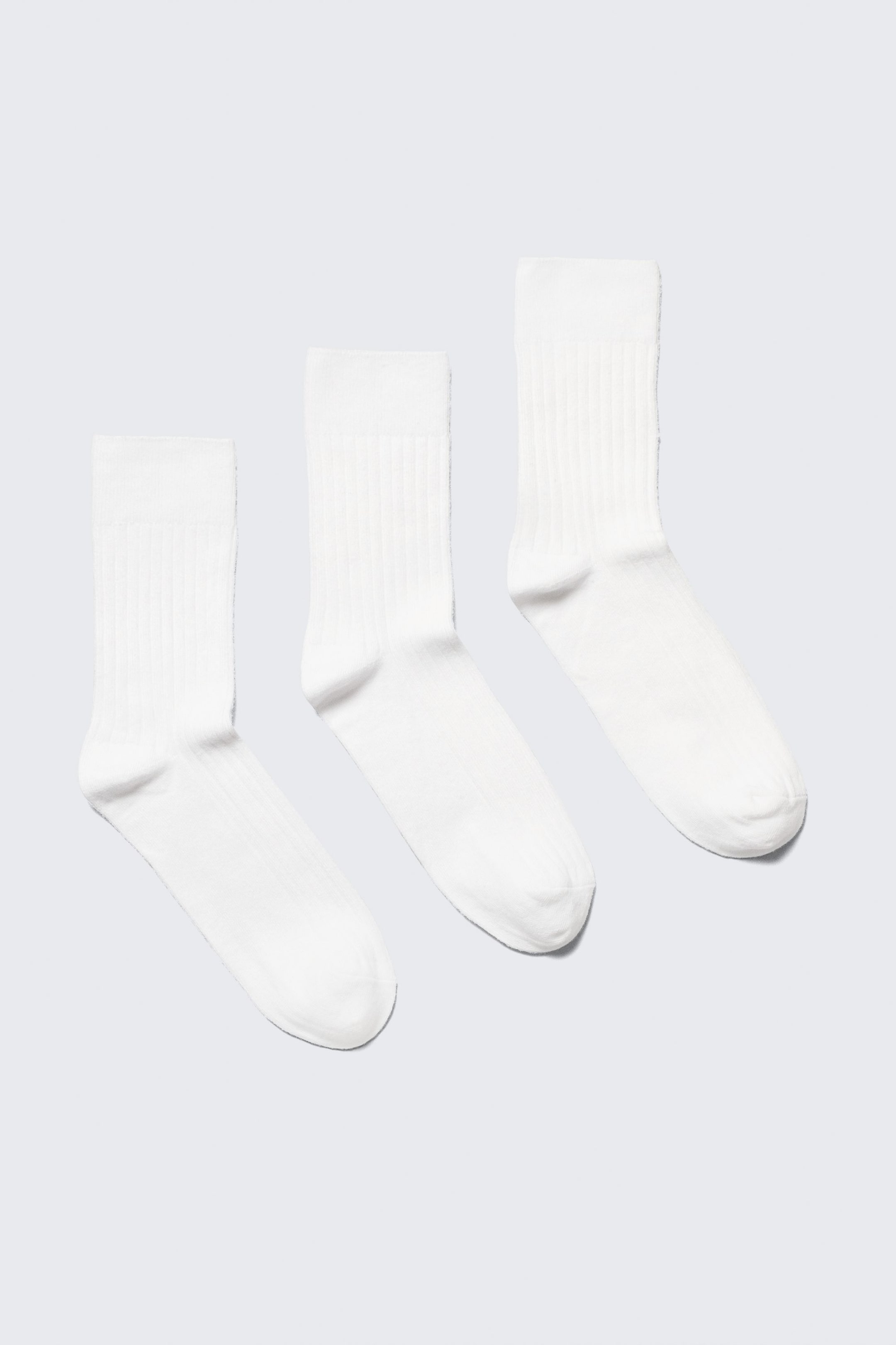 Vit - 3-pack strumpor Selma