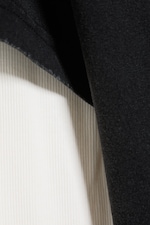 Black & White - Shrunken Double Layered T-shirt - 5