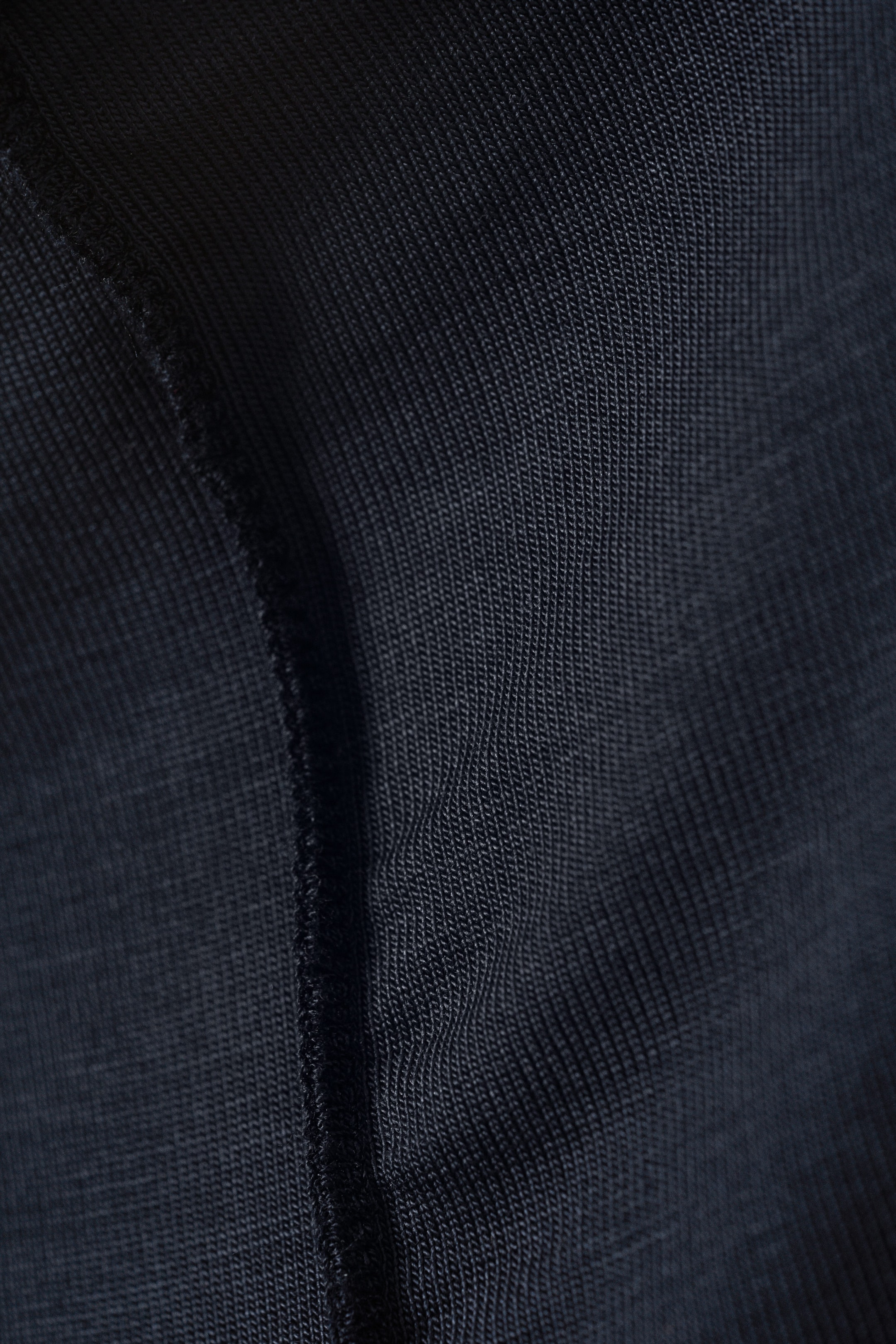 Dark Blue - Soft Mock Neck Top - 1