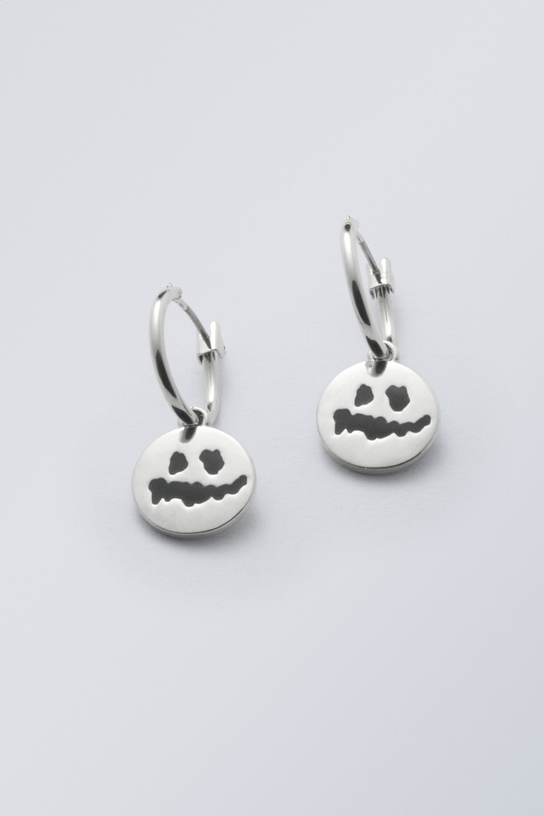 Silver - Charles Hoop Earrings - 0