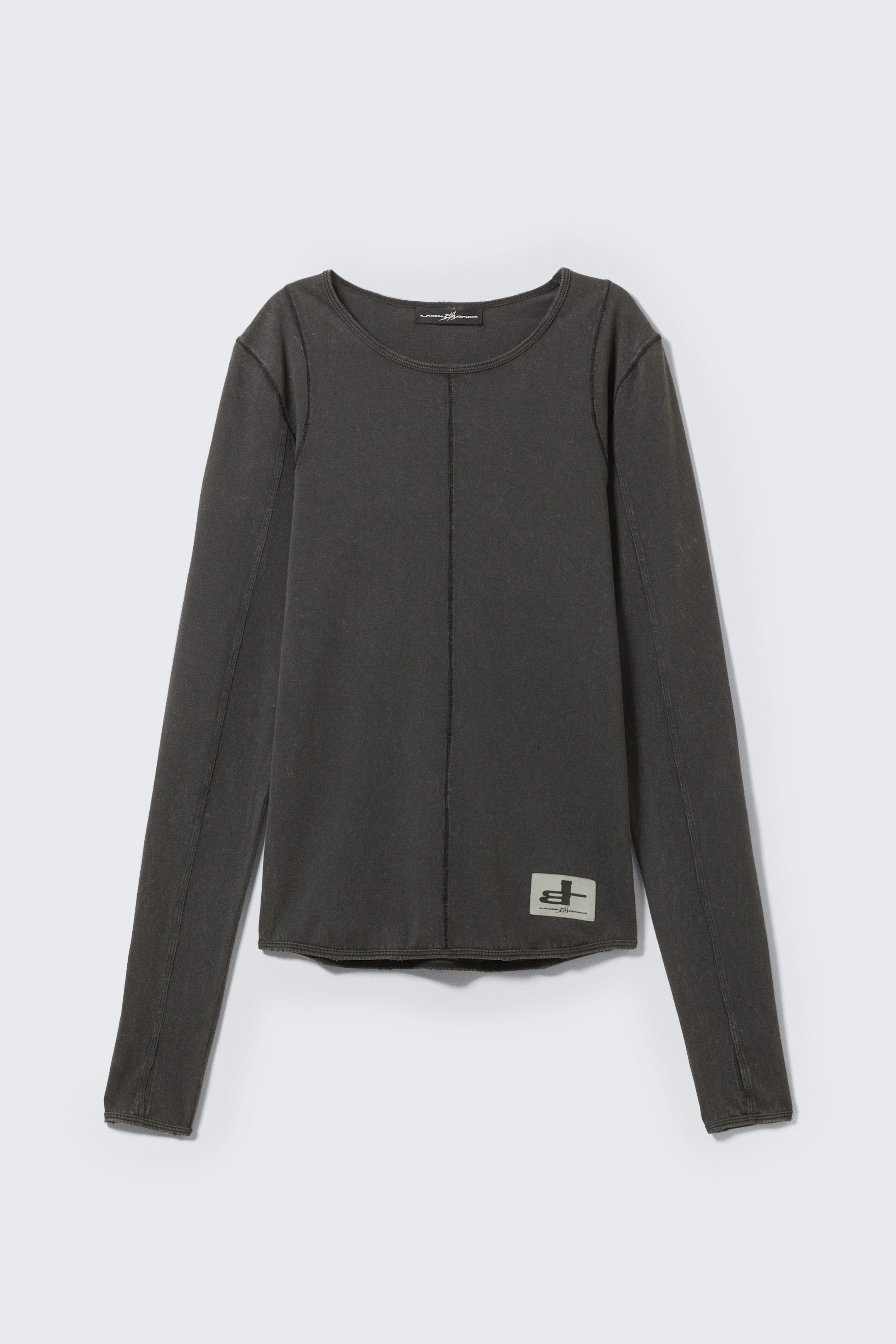 Vasket svart – I'm a Mess - CM x LB formet, langermet unisex t-skjorte - 1