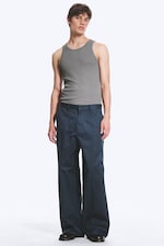 Mørkeblå - Emil Loose Fit Chinos - 0