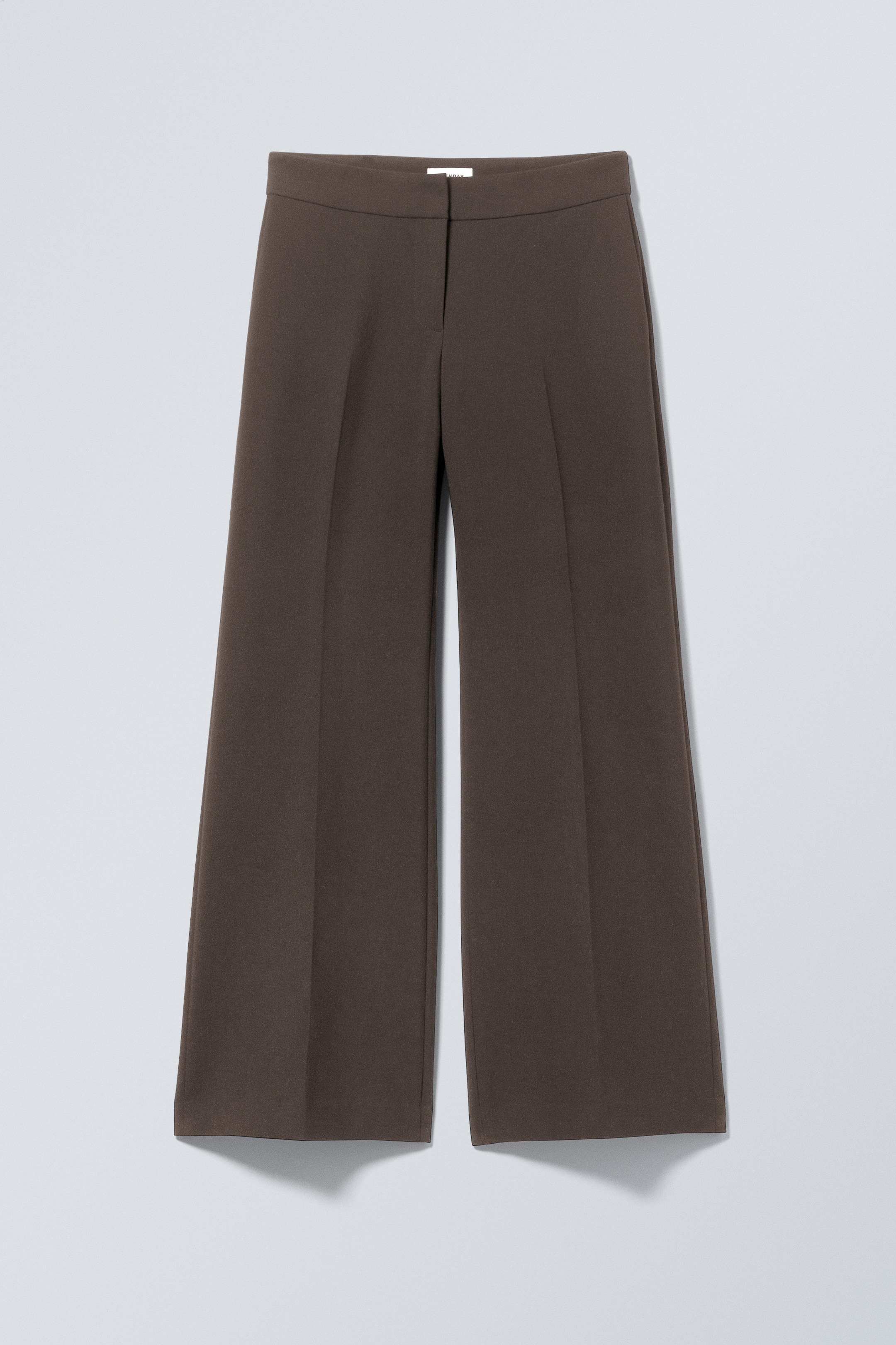 Dark Brown - Cami Flared Tailored Trousers - 1