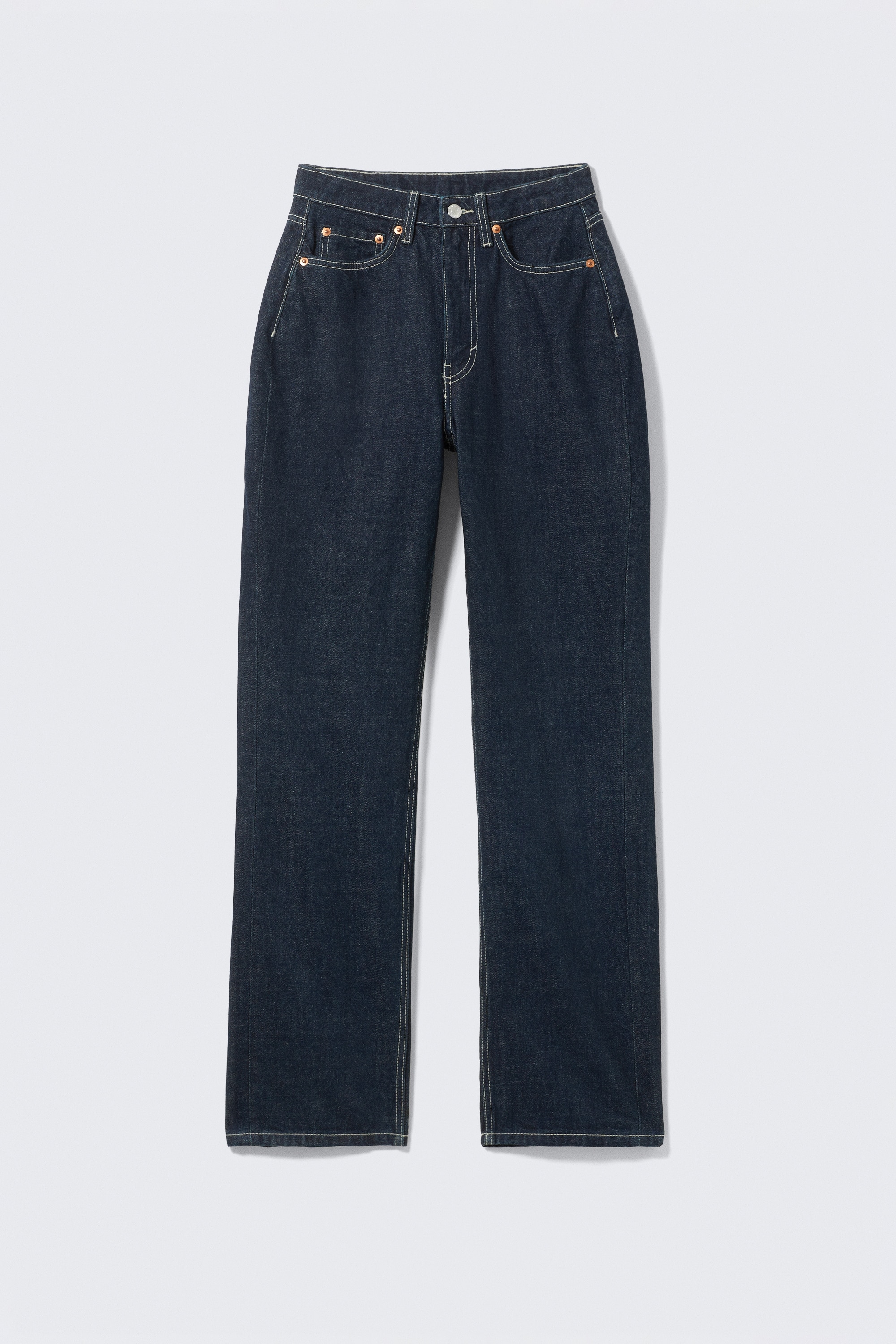 Resolute Curve High Waisted Regular Straight Jeans - Blue Rinse - Dark Blue/Tuned Black - Black/Second Blue - Medium Blue