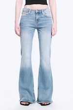 Climb Blue - Light Blue - Katsumi Low Rise Slim Flared Leg Jeans - 1