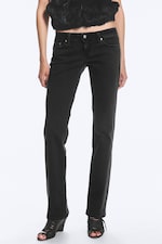 Washed Black - Black - RIOT LOW WAIST SLIM FIT BOOTCUT JEANS - 1