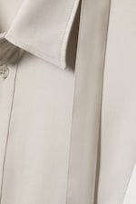 Light Dusty Mole - Slim Tie Detail Lyocell Shirt - 6