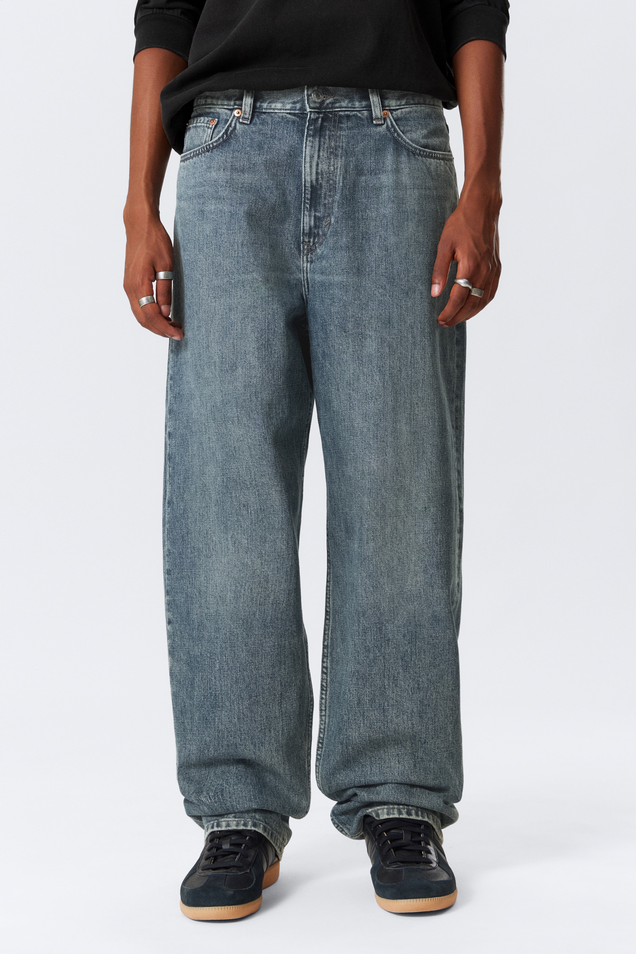Zobacz większy obraz: Dżinsy Galaxy Loose Straight Leg - Second Blue - Blue - ON | H&M PL 2