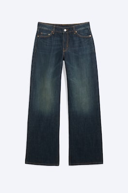 Ample Low Waist Loose Wide Jeans