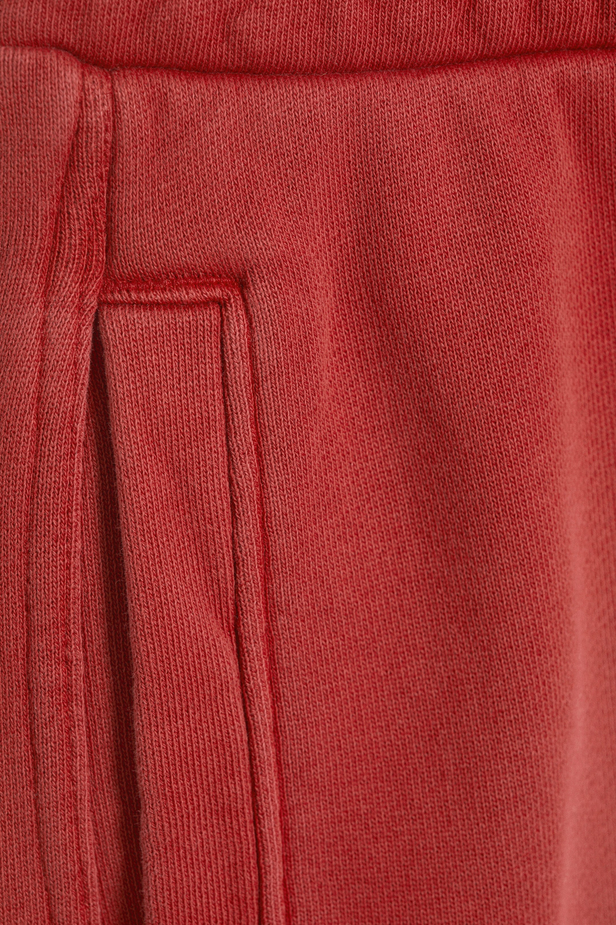 Rouge - Pantalon de jogging droit ample taille mi-haute - 5