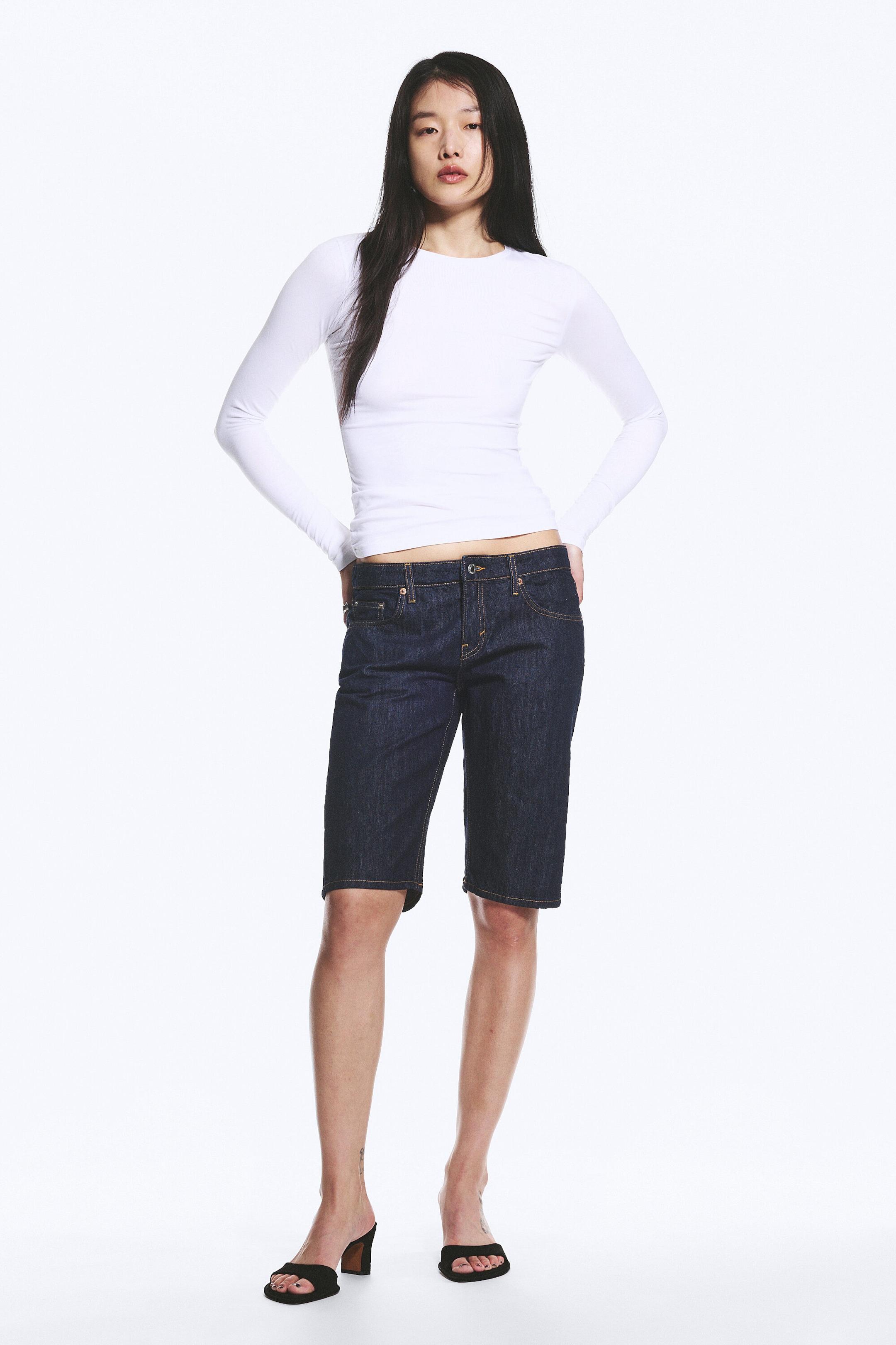 White - Slim Fitted Long Sleeve - 2