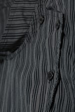 Striped Black - Asymmetric buttoned top - 1