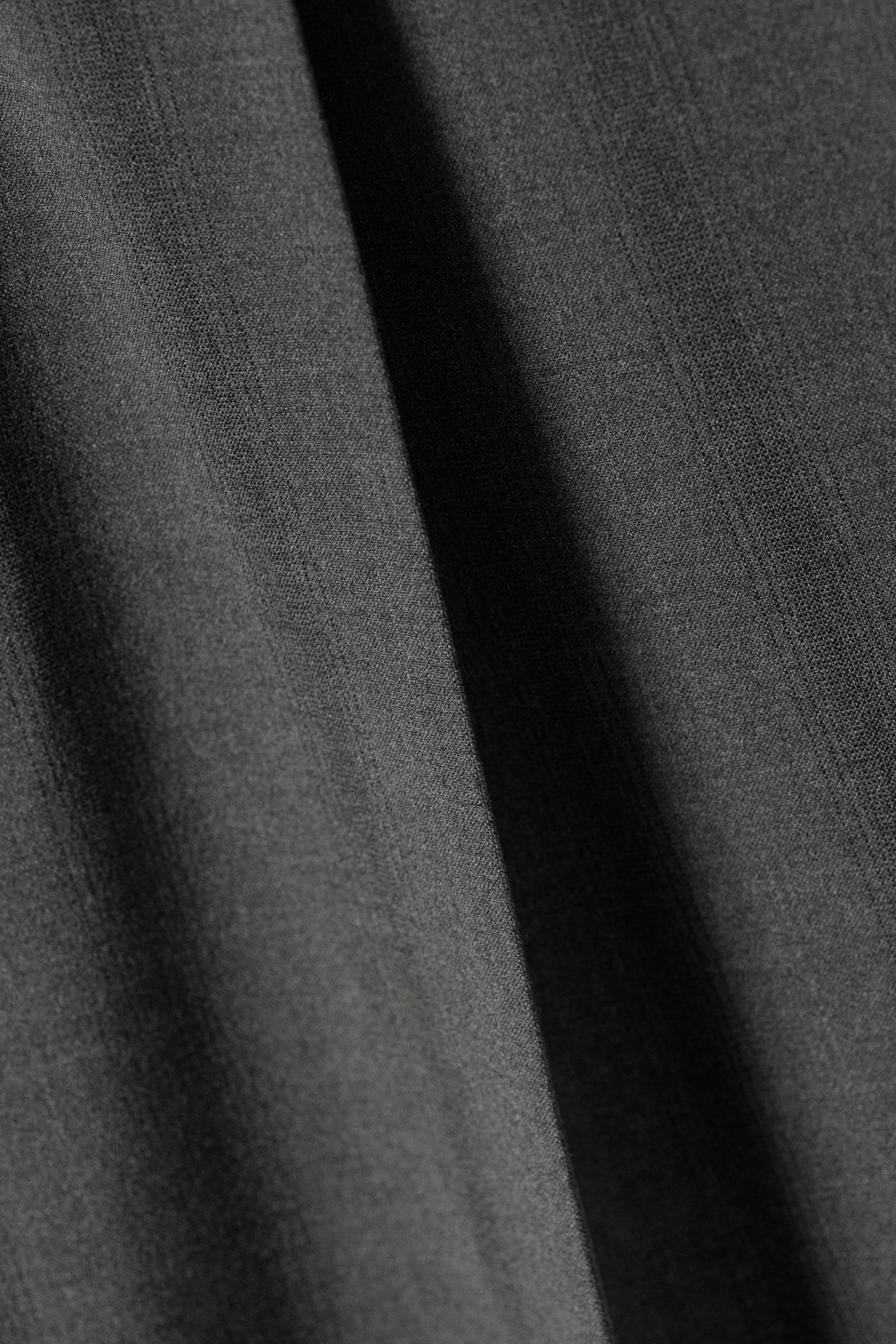 Striped Grey - Uno Loose Suit Trousers - 5