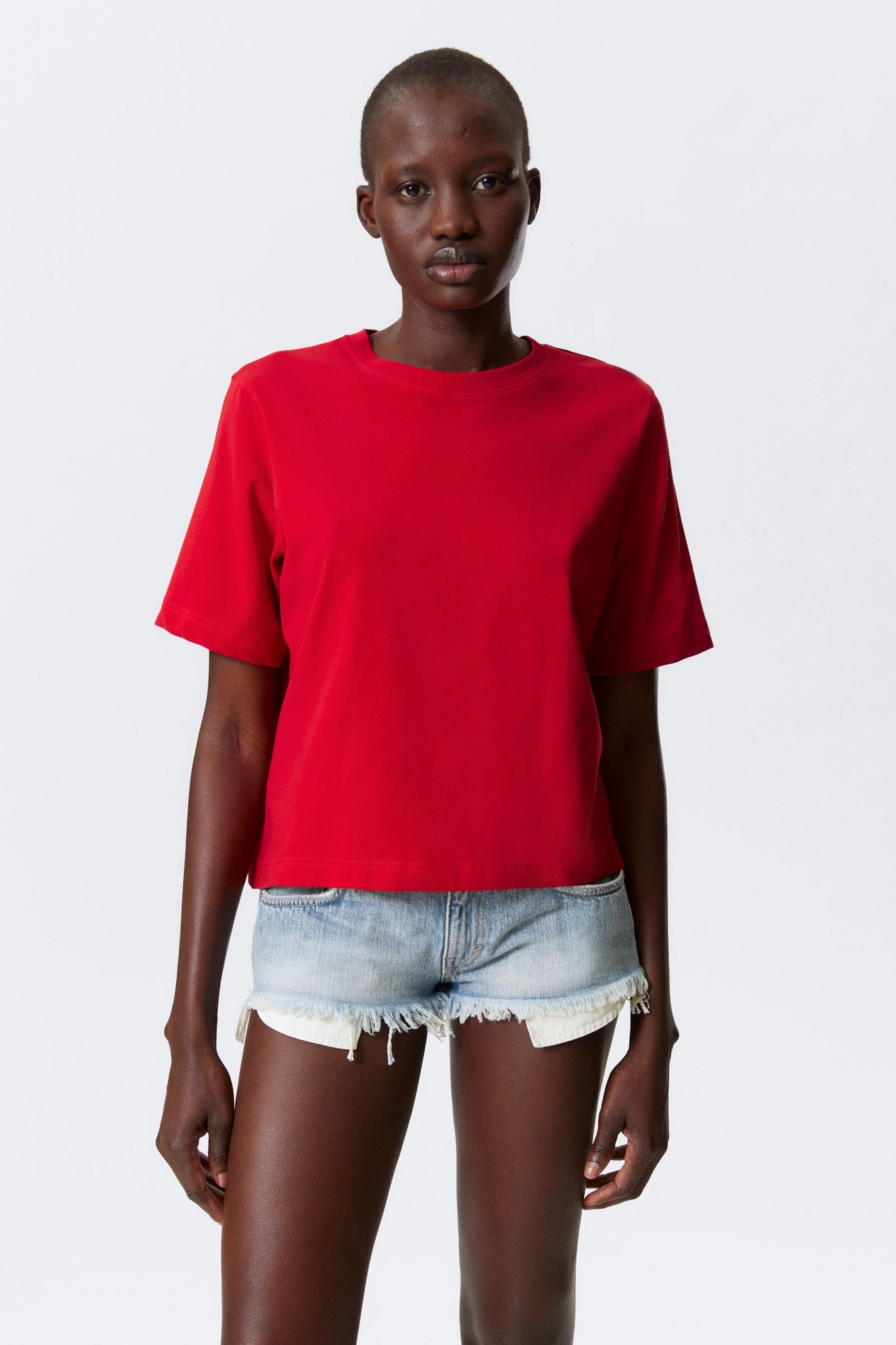 Bright Red - Perfect Boxy T-shirt - 1