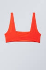 Bright Orange - Sporty Bikini Top - 4