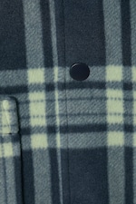 Blue check - Max Oversized Fleece Shirt - 1