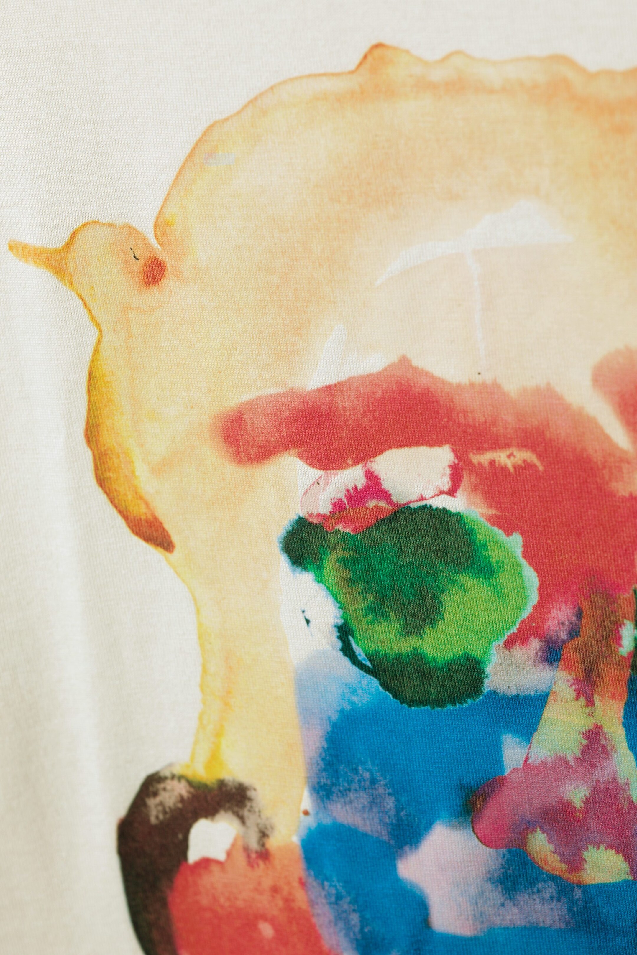 Aquarelle face - Oversized Graphic Printed T-shirt - 1